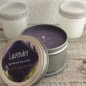 Hand Poured Lavender Soy Candle | 8oz Tin
